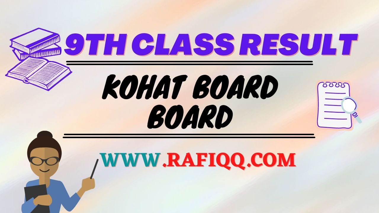 9th Class Result 2021 Kohat Board