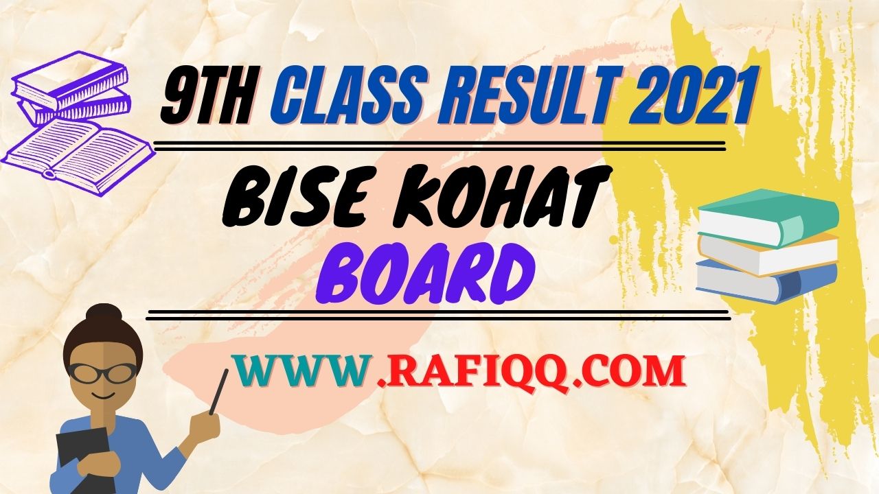 Kohat Board 9th Class Result 2021